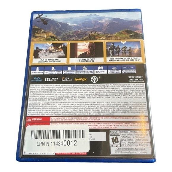 TOM Clancy’s Ghost Recon PS4 Video Game - Picture 2 of 3